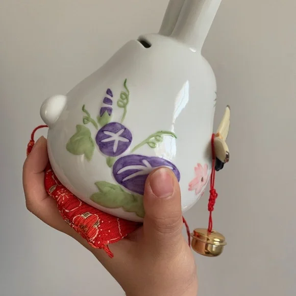 Happy Rabbit ceramic money bank - Picture 4 of 5